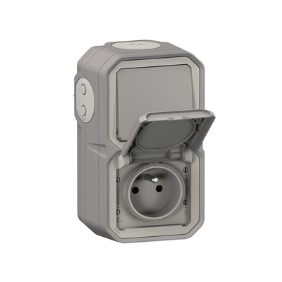 Legrand Grey Push Button Light Switch, 1 Way