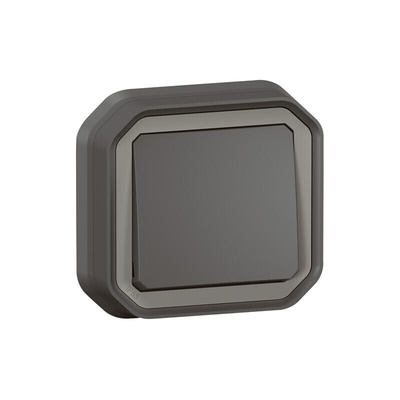 Legrand Grey Push Button Light Switch, 1 Way