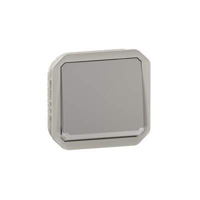 Legrand Grey Push Button Light Switch, 1 Way