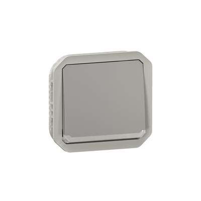 Legrand Grey Push Button Light Switch, 1 Way