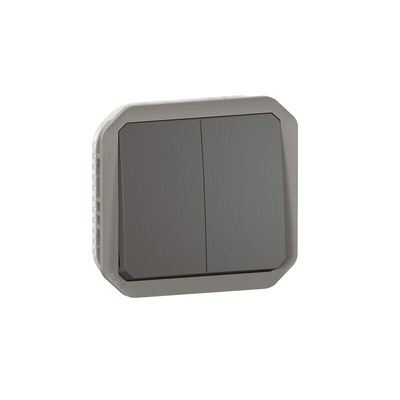 Legrand Grey Push Button Light Switch, 1 Way