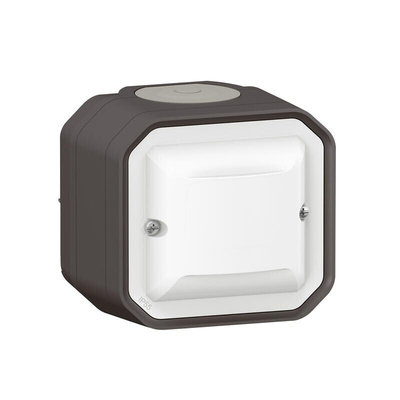 Legrand Grey Push Button Light Switch, 1 Way