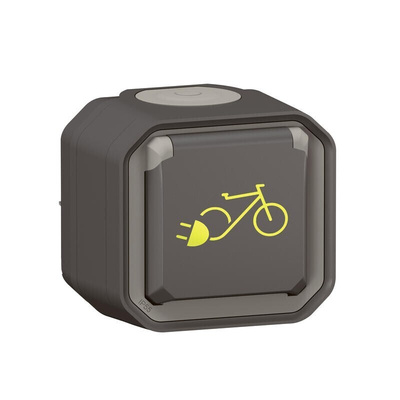 Legrand Grey Push Button Light Switch, 1 Way