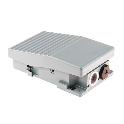 Schneider Electric Industrial Duty Momentary On-Off Foot Switch - Metal Case Material, 1NC, 1NO, 3 A @ 240 V ac Contact