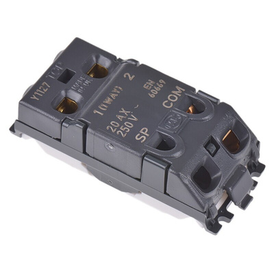MK Electric 2 Way White Switch Insert Module 20A, Grid Plus Series