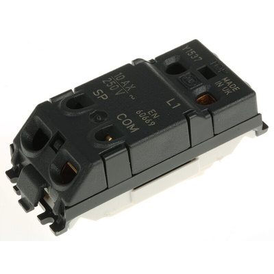 MK Electric 1 Way White Switch Insert Module 10A, Arteor Series
