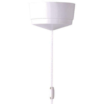 MK Electric White Pull Cord Switch, 6A 1 Way