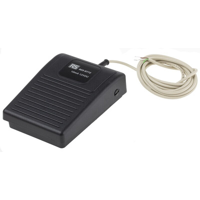 RS PRO Light Industrial Momentary Foot Potentiometer - Thermoplastic Case Material, 12V 10mA Contact Current, 12V
