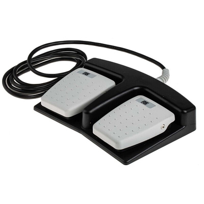RS PRO General Purpose Momentary Foot Switch - Thermoplastic Case Material, DPST, 3 A Contact Current, 24V Contact