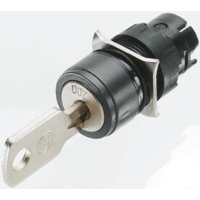 Schneider Electric Harmony XB6 2-position Key Switch Head, Latching, 16mm Cutout