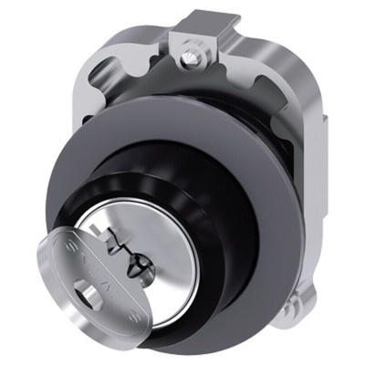 Siemens SIRIUS ACT 2-position Key Switch Head, Momentary, 30mm Cutout