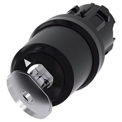 Siemens 3SU1 2-position Key Switch Head, Latching, 22mm Cutout
