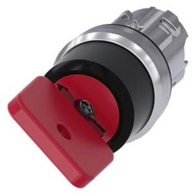 Siemens 3SU1 2-position Key Switch Head, Momentary, 22mm Cutout