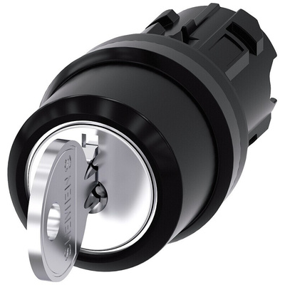 Siemens SIRIUS ACT 3-position Key Switch Head, Latching, 22mm Cutout
