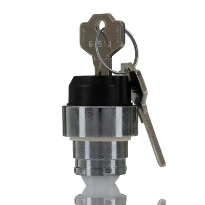 RS PRO 2-position Key Switch Head, Maintained, 22.5mm Cutout