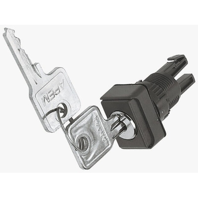 APEM 2-position Key Switch Head, Latching