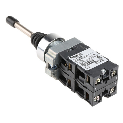 Schneider Electric 4-Axis Joystick Switch Lever, Slow Break, IP65 240V ac