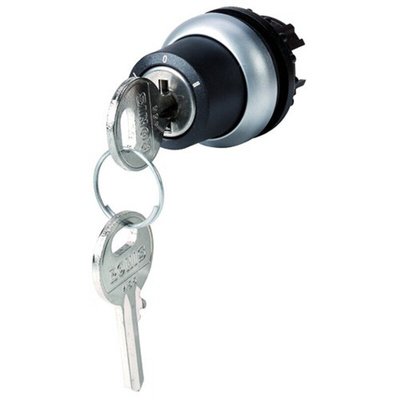 Eaton M22 3-position Key Switch Head, Maintained, 22.5mm Cutout