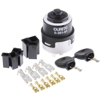 Automotive Ignition Switch, 70 A @ 12 V 4-Way