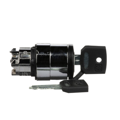 Schneider Electric ZB4 2-position Key Switch Head, Latching, 22mm Cutout