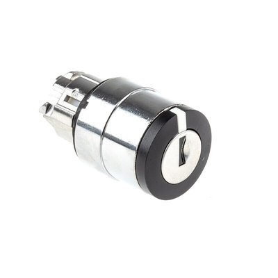 Schneider Electric ZB4 2-position Key Switch Head, Latching, 22mm Cutout