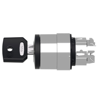 Schneider Electric Harmony XB4 2-position Key Switch Head, Spring Return from Left and Right, 22mm Cutout