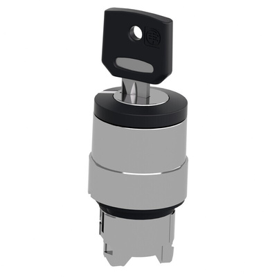 Schneider Electric Harmony XB4 2-position Key Switch Head, Spring Return from Left and Right, 22mm Cutout