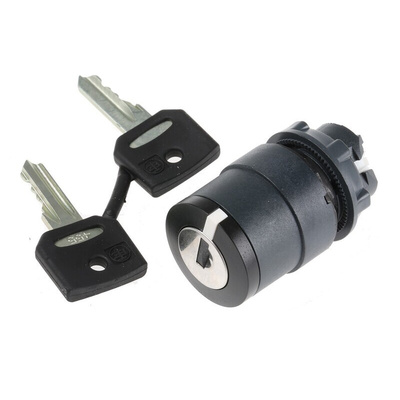 Schneider Electric Harmony XB5 2-position Key Switch Head, Latching, 22mm Cutout