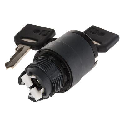 Schneider Electric Harmony XB5 2-position Key Switch Head, Spring Return from Left and Right, 22mm Cutout