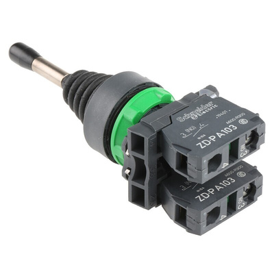 Schneider Electric 2-Axis Joystick Switch Lever, Spring Return, IP66 600V