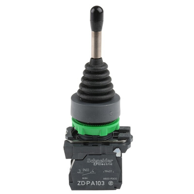 Schneider Electric 2-Axis Joystick Switch Lever, Spring Return, IP66 600V