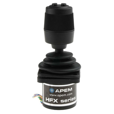 Apem 3-Axis Hall Effect Joystick Button, Hall Effect, IP65, IP68 4.75V
