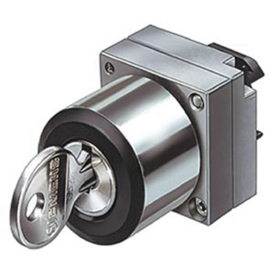 Siemens 3SB3 3-position Key Switch Head, Latching, 22mm Cutout