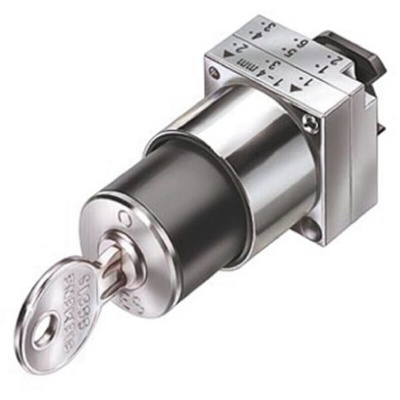 Siemens 3SB3 3-position Key Switch Head, Right Latching Left Momentary, 22mm Cutout