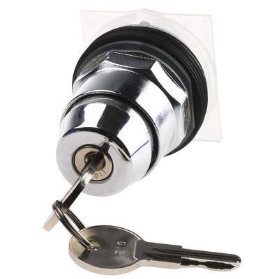 Schneider Electric Harmony 9001K 2-position Key Switch Head, Latching, 30mm Cutout
