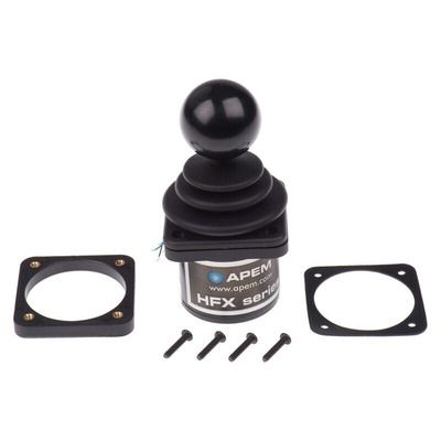 CH Products 2-Axis Hall Effect Joystick Lever, Hall Effect, IP65, IP68 5V dc