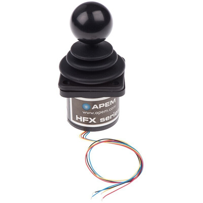 CH Products 2-Axis Hall Effect Joystick Lever, Hall Effect, IP65, IP68 5V dc