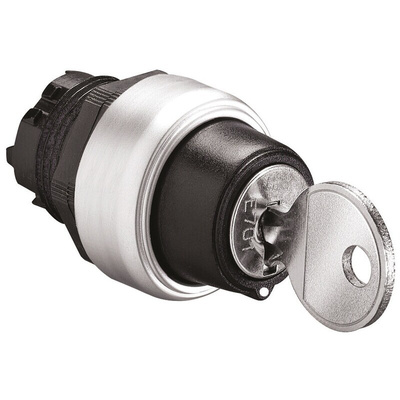 Lovato Platinum 2-position Key Switch Head, Spring Return from Left and Right, 22mm Cutout