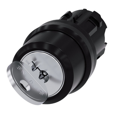 Siemens SIRIUS ACT 2-position Key Switch Head, Momentary, 22mm Cutout