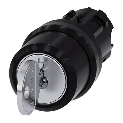Siemens SIRIUS ACT 3-position Key Switch Head, Latching, 22mm Cutout