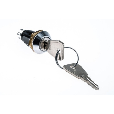 Key Switch, DP-CO, 1 A @ 24V ac dc / 115V ac 2-Way Common-Key