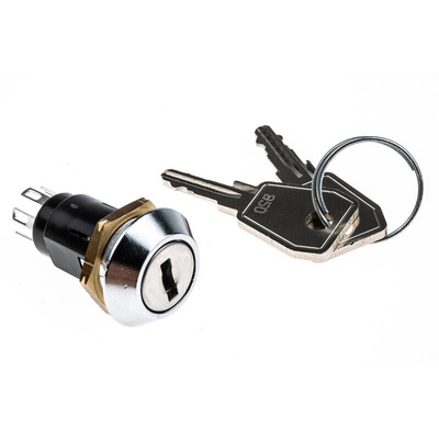 Key Switch, DP-CO, 1 A @ 24V ac dc / 115V ac 2-Way Common-Key