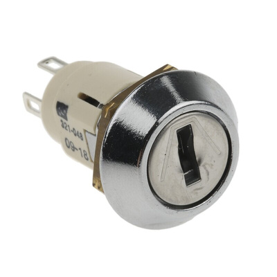 Key Switch, SP-CO, 1 A @ 24V ac dc / 115V ac 2-Way Common-Key