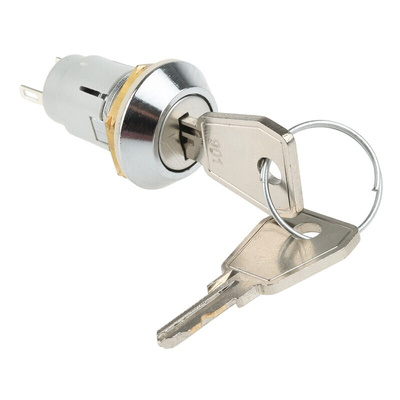 IP66, IP67 Key Switch, SPDT, 5 A @ 115 V ac 2-Way Common-Key