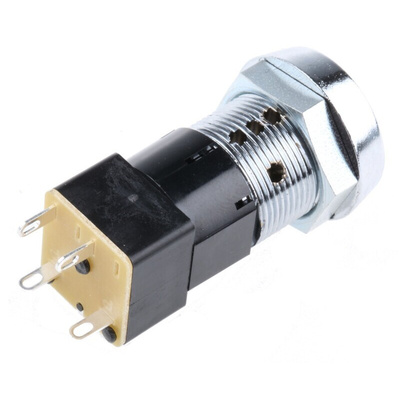 High Security Key Switch, DPST, 50 mA @ 250 V ac 2-Way Flat-Key
