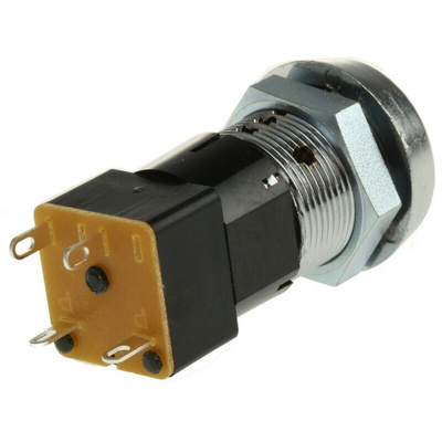 High Security Key Switch, DPST, 50 mA @ 250 V ac 2-Way Flat-Key