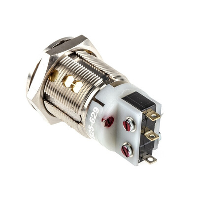 Key Switch, SPDT, 5 A @ 250 V ac 2-Way Flat-Key