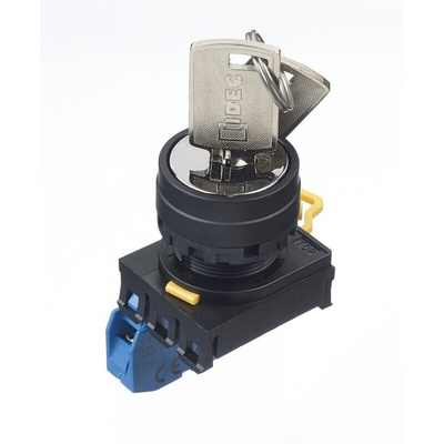 IP65 Key Switch, SPST 2-Way