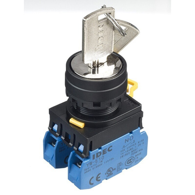 IP65 Key Switch, DPST 3-Way