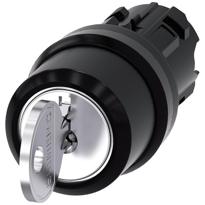 Siemens SIRIUS ACT 3-position Key Switch Head, Momentary, 22mm Cutout